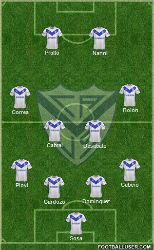 Vélez Sarsfield Formation 2014