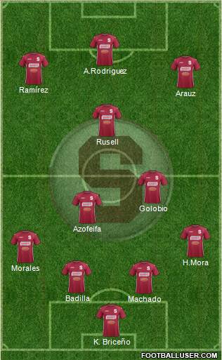 CD Saprissa Formation 2014