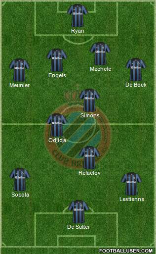 Club Brugge KV Formation 2014