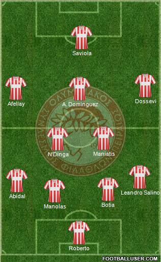 Olympiakos SF Piraeus Formation 2014