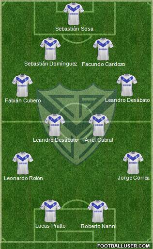 Vélez Sarsfield Formation 2014