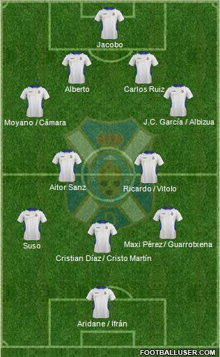 C.D. Tenerife S.A.D. Formation 2014