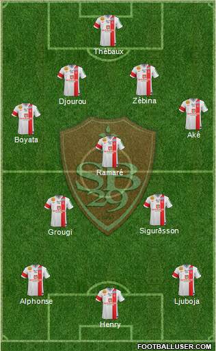 Stade Brestois 29 Formation 2014