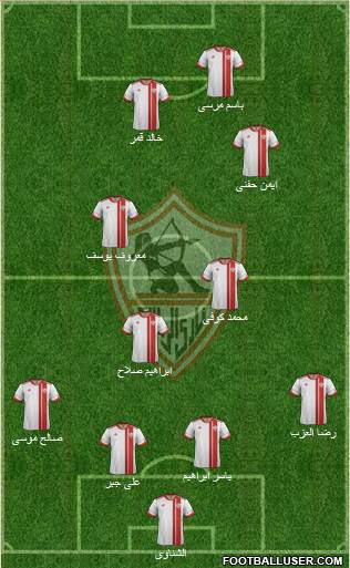 Zamalek Sporting Club Formation 2014