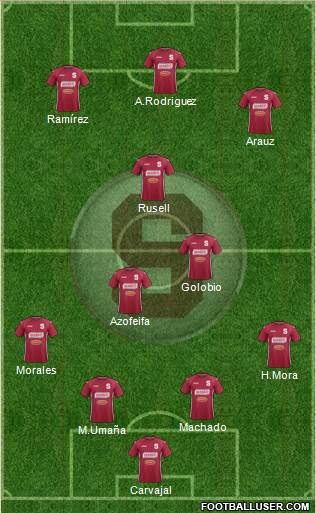 CD Saprissa Formation 2014