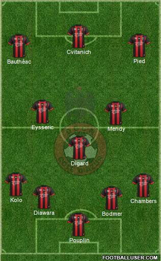 OGC Nice Côte d'Azur Formation 2014