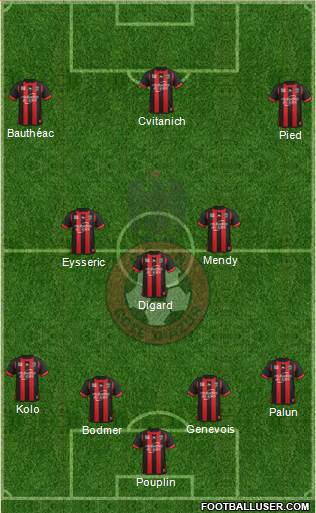 OGC Nice Côte d'Azur Formation 2014