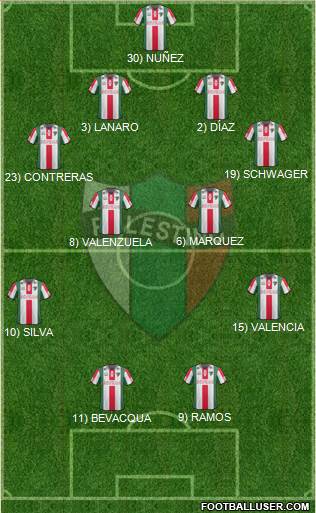 CD Palestino S.A.D.P. Formation 2014