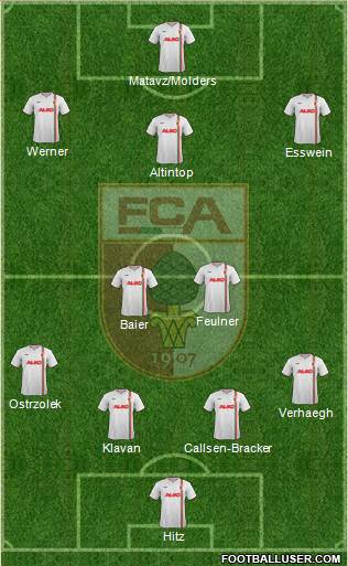 FC Augsburg Formation 2014