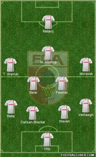 FC Augsburg Formation 2014