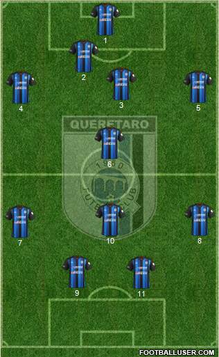 Club de Fútbol Gallos Blancos Formation 2014