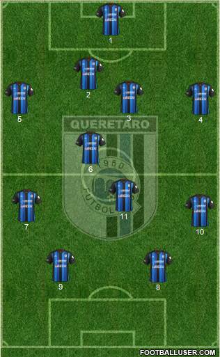 Club de Fútbol Gallos Blancos Formation 2014