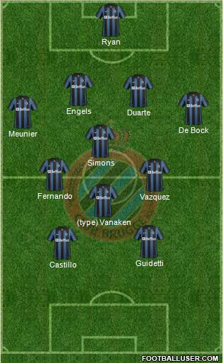 Club Brugge KV Formation 2014