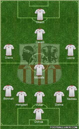 Athletic Club Ajaccien Football Formation 2014