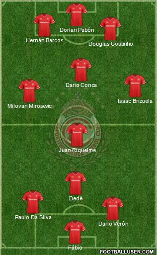 Deportivo Toluca Formation 2014