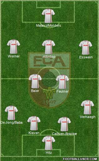 FC Augsburg Formation 2014