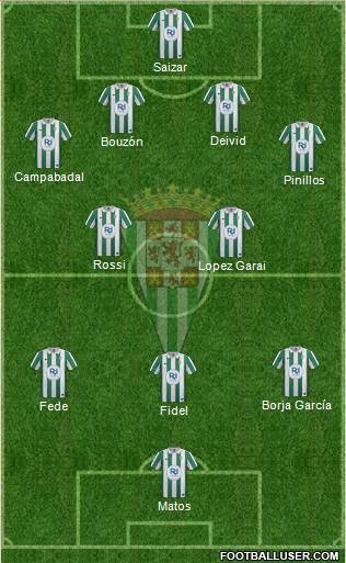 Córdoba C.F., S.A.D. Formation 2014