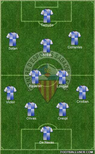 C.E. Sabadell Formation 2014