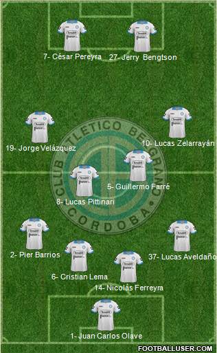 Belgrano de Córdoba Formation 2014