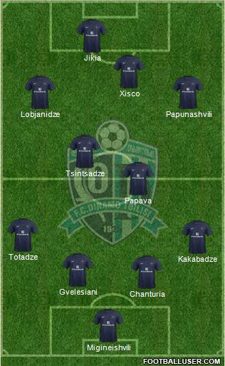 Dinamo Tbilisi Formation 2014