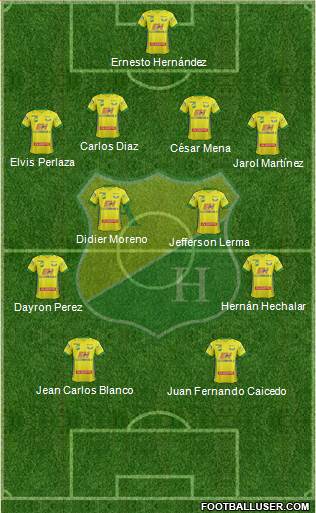 CD Atlético Huila Formation 2014