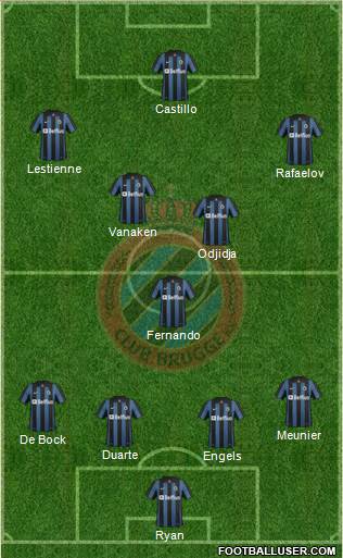 Club Brugge KV Formation 2014