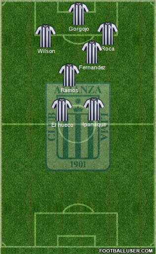 C Alianza Lima Formation 2014