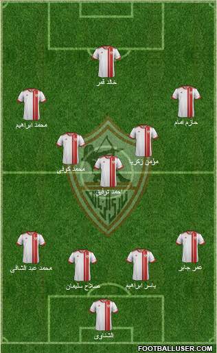 Zamalek Sporting Club Formation 2014