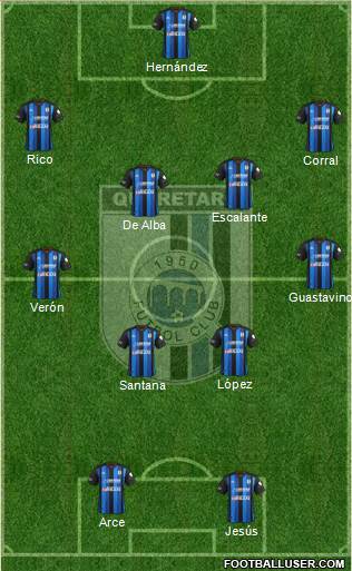 Club de Fútbol Gallos Blancos Formation 2014