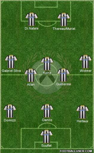 Udinese Formation 2014