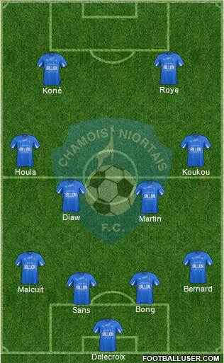 Chamois Niortais Football Club Formation 2014