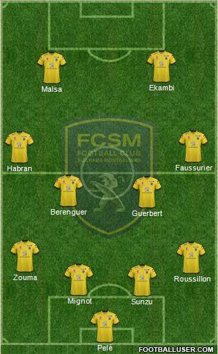 FC Sochaux-Montbéliard Formation 2014