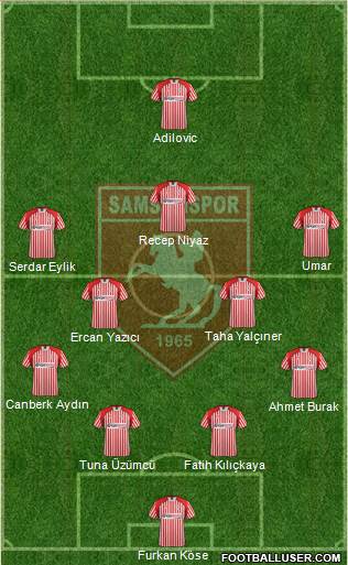 Samsunspor Formation 2014