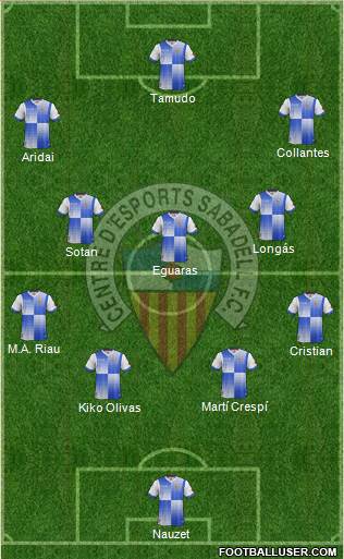 C.E. Sabadell Formation 2014