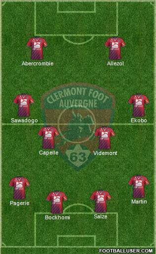 Clermont Foot Auvergne 63 Formation 2014