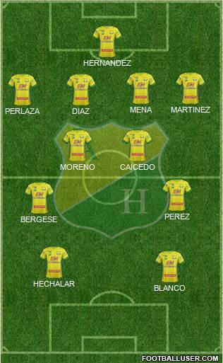 CD Atlético Huila Formation 2014