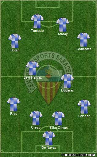 C.E. Sabadell Formation 2014