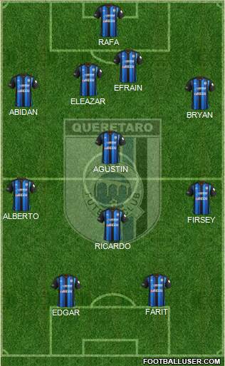 Club de Fútbol Gallos Blancos Formation 2014