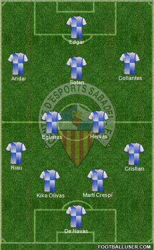 C.E. Sabadell Formation 2014