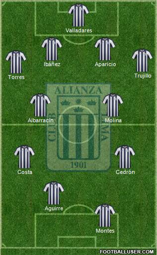 C Alianza Lima Formation 2014