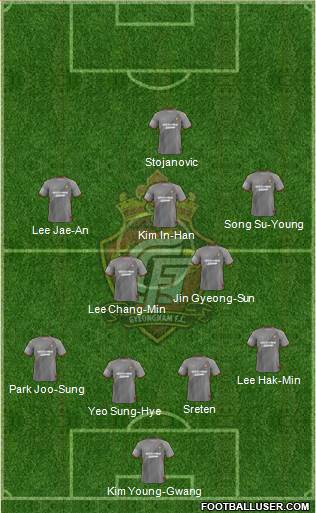 Gyeongnam FC Formation 2014