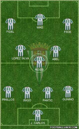 Córdoba C.F., S.A.D. Formation 2014