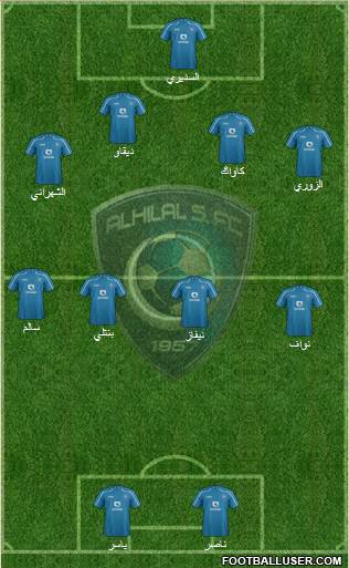 Al-Hilal (KSA) Formation 2014