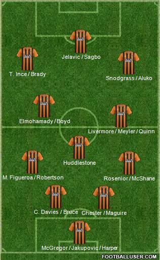 Hull City Formation 2014