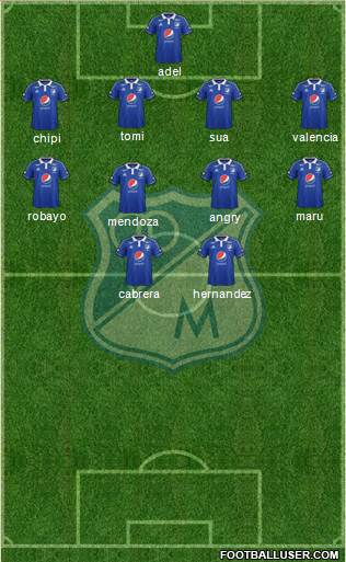 CD Los Millonarios Formation 2014