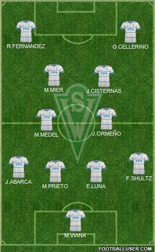 CD Santiago Wanderers S.A.D.P. Formation 2014