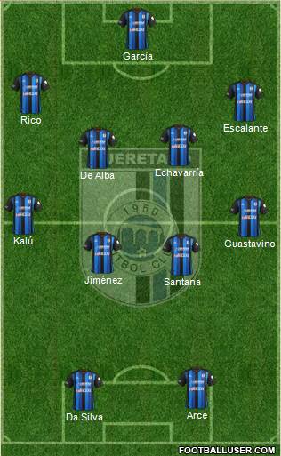 Club de Fútbol Gallos Blancos Formation 2014