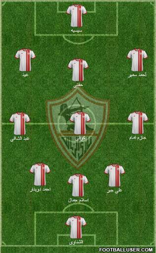 Zamalek Sporting Club Formation 2014