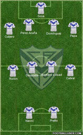 Vélez Sarsfield Formation 2014