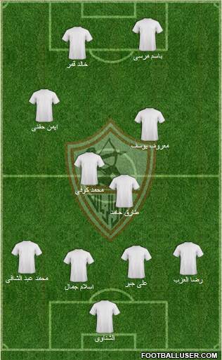 Zamalek Sporting Club Formation 2014